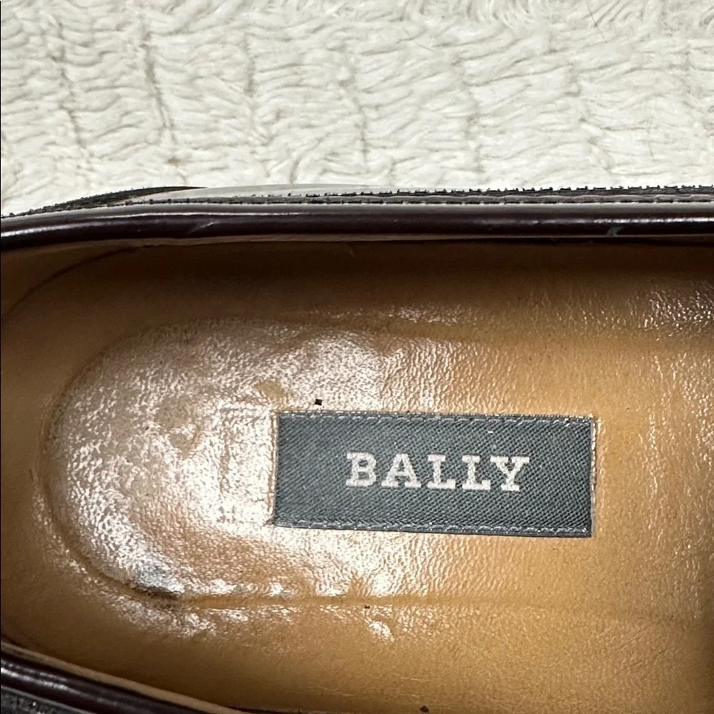 Bally Moresco Brown Leather Tassel Fringe Loafer Shoes Size 10 D, Made in Italy